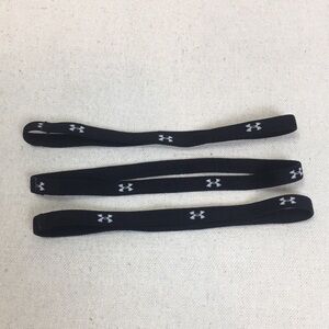 Lot of 3 Under armour Black/White hair bands